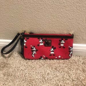 NWT Mickey & Minnie Dooney & Bourke Zipper Clutch